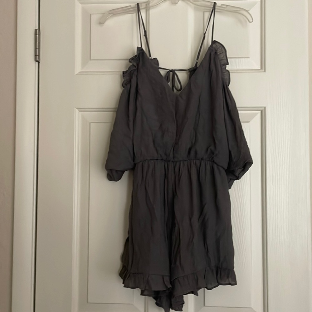 Boho ruffled romper